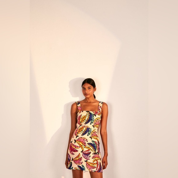 NWT - Farm Rio banana bunch belt back dress - XL - Picture 4 of 8